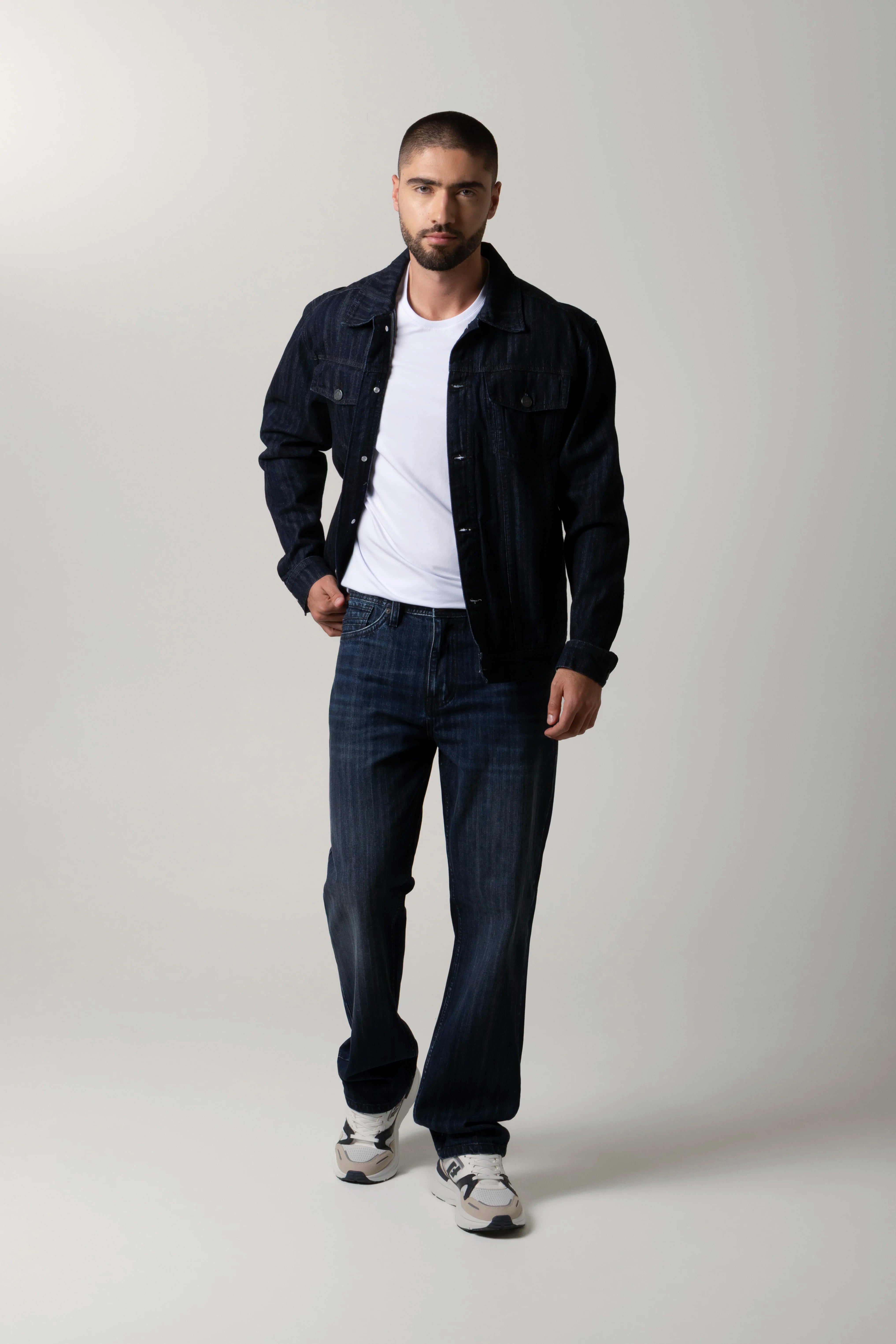 CHAQUETA TRUCKER COLOR AZUL INDUSTRY