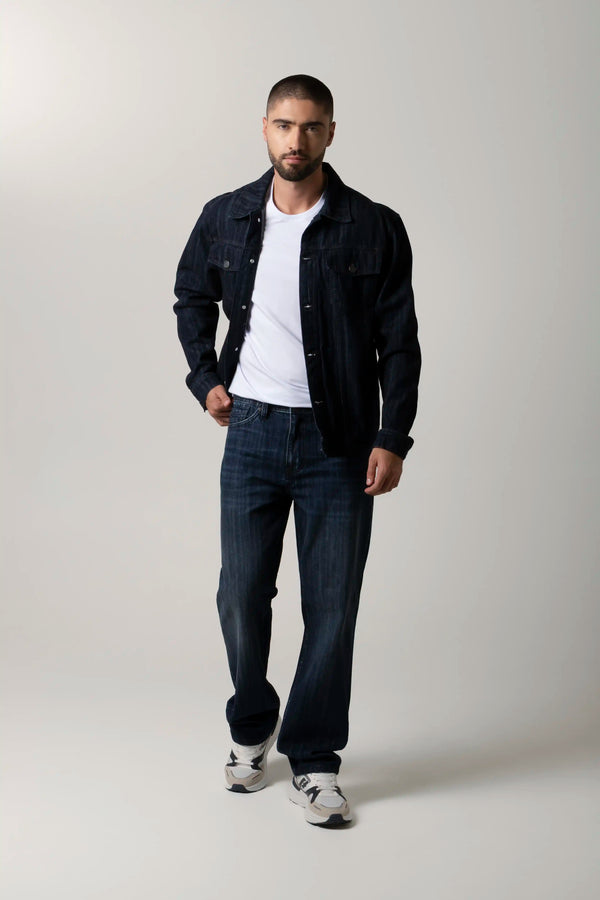CHAQUETA TRUCKER COLOR AZUL INDUSTRY
