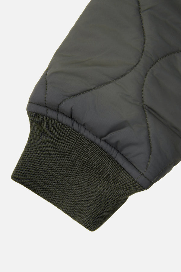 CHAQUETA BOMBER COLOR VERDE MILITAR