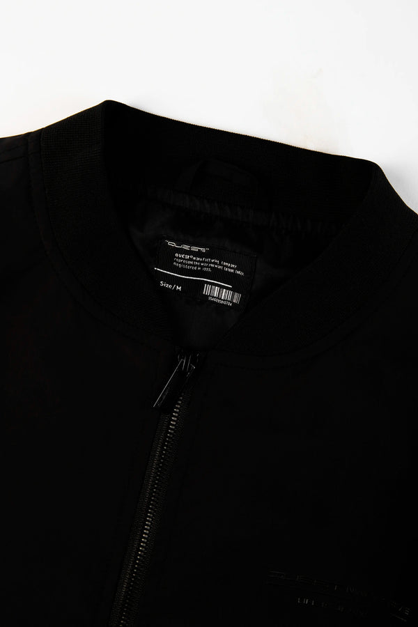 CHAQUETA BOMBER COLOR NEGRO