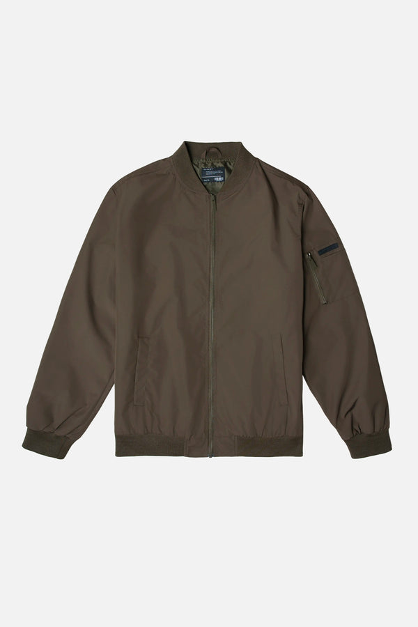 CHAQUETA BOMBER COLOR DARK OLIVA