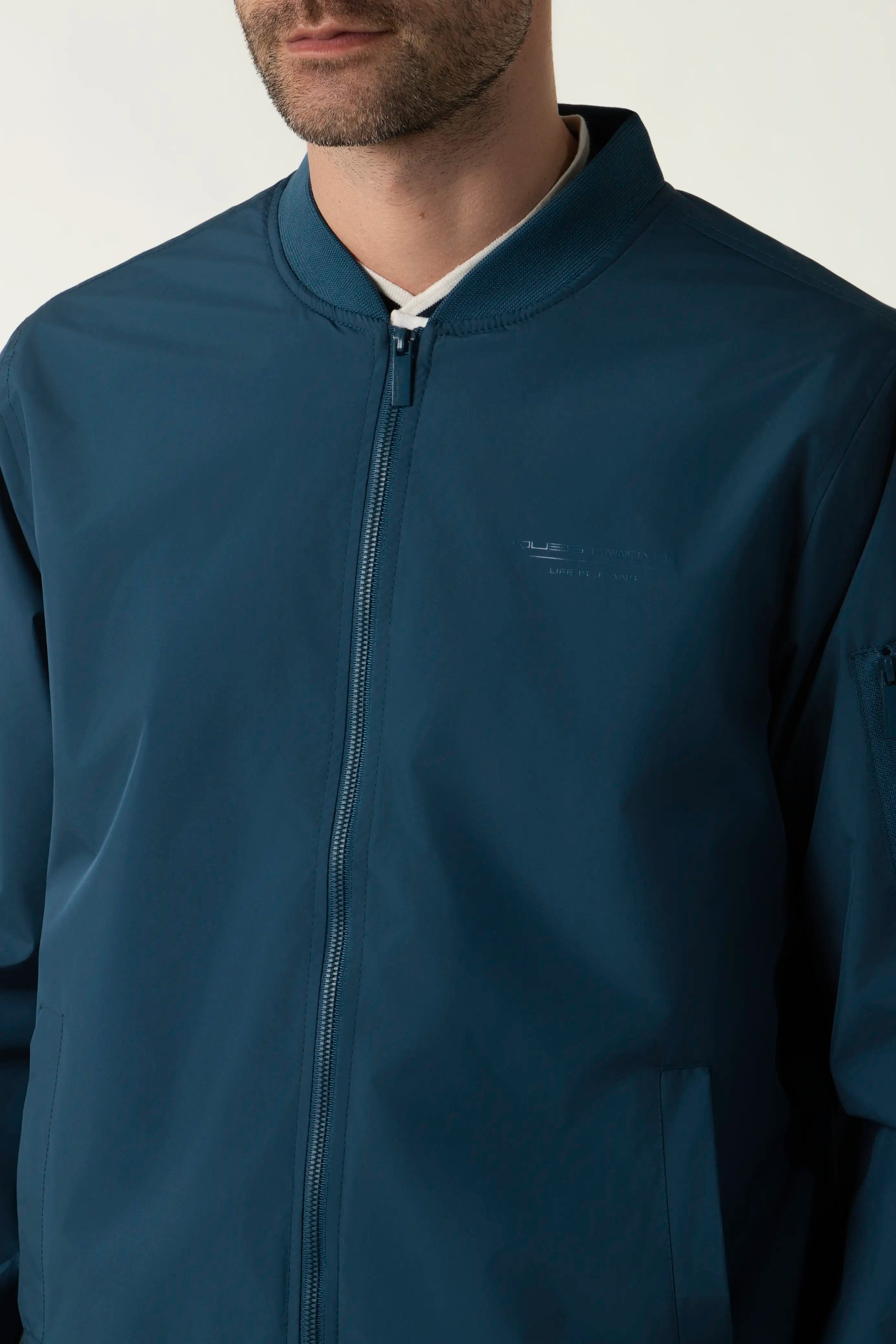 CHAQUETA BOMBER COLOR LEGION BLUE