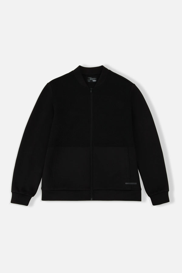 CHAQUETA BOMBER COLOR NEGRO
