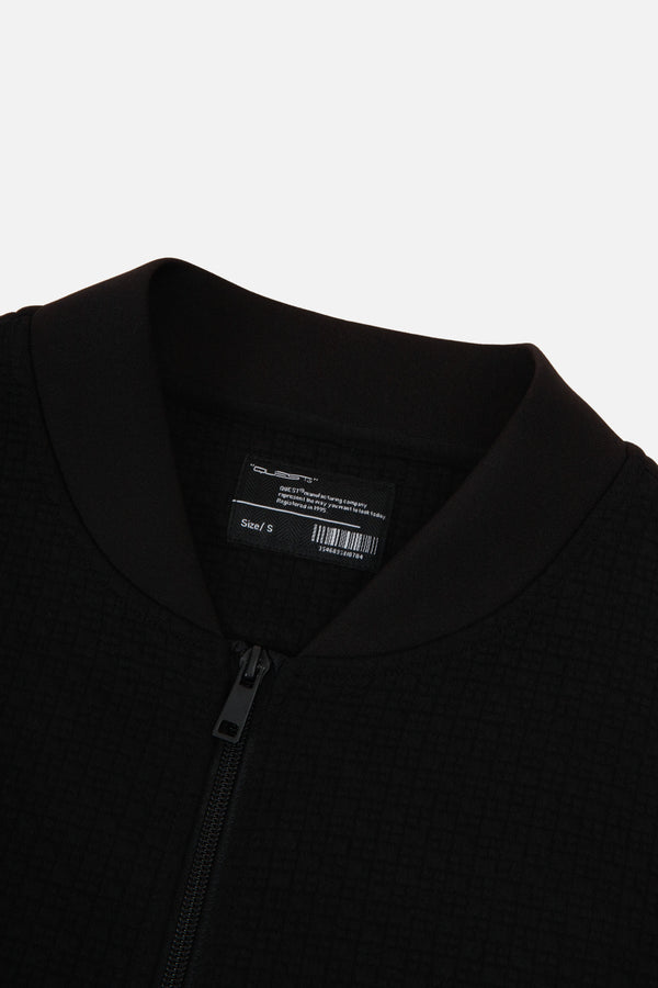 CHAQUETA BOMBER COLOR NEGRO
