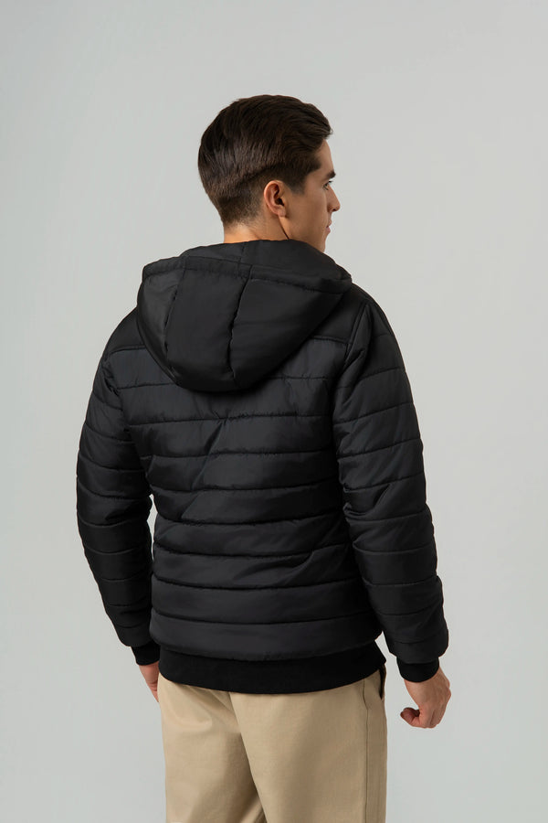 CHAQUETA ACOLCHADA COLOR NEGRO