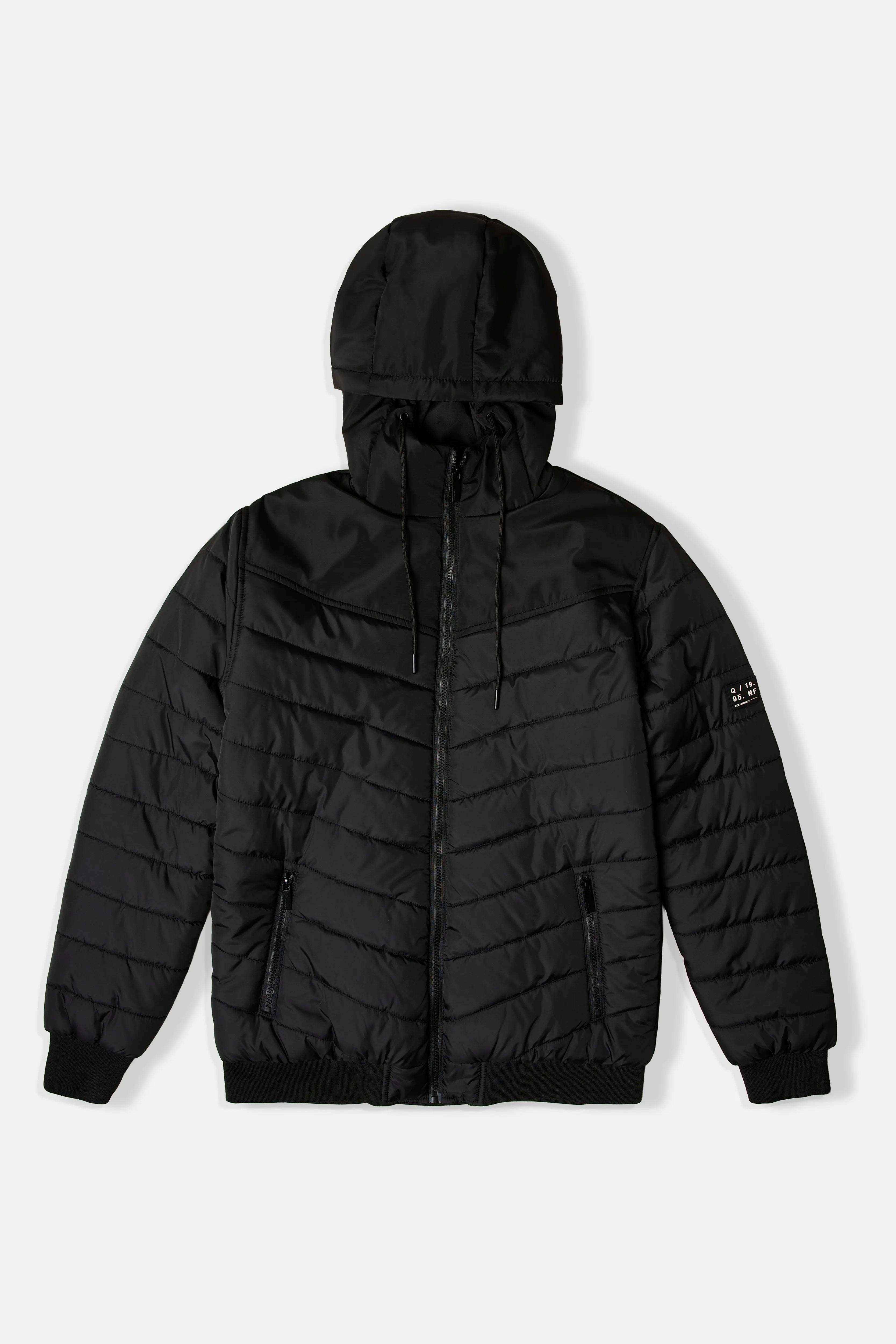 CHAQUETA ACOLCHADA COLOR NEGRO