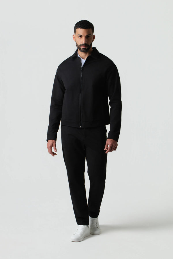CHAQUETA BOMBER COLOR NEGRO