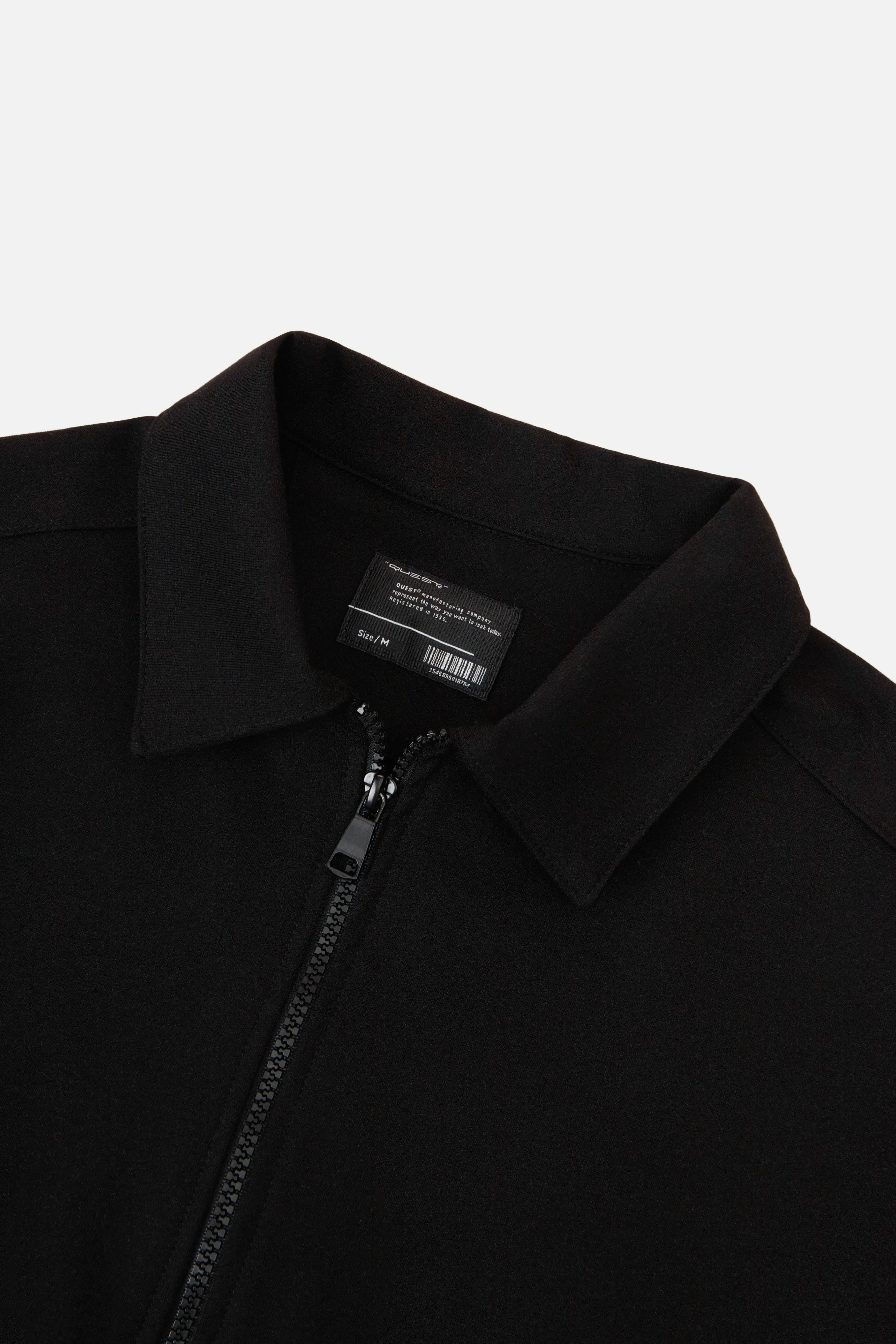 CHAQUETA BOMBER COLOR NEGRO