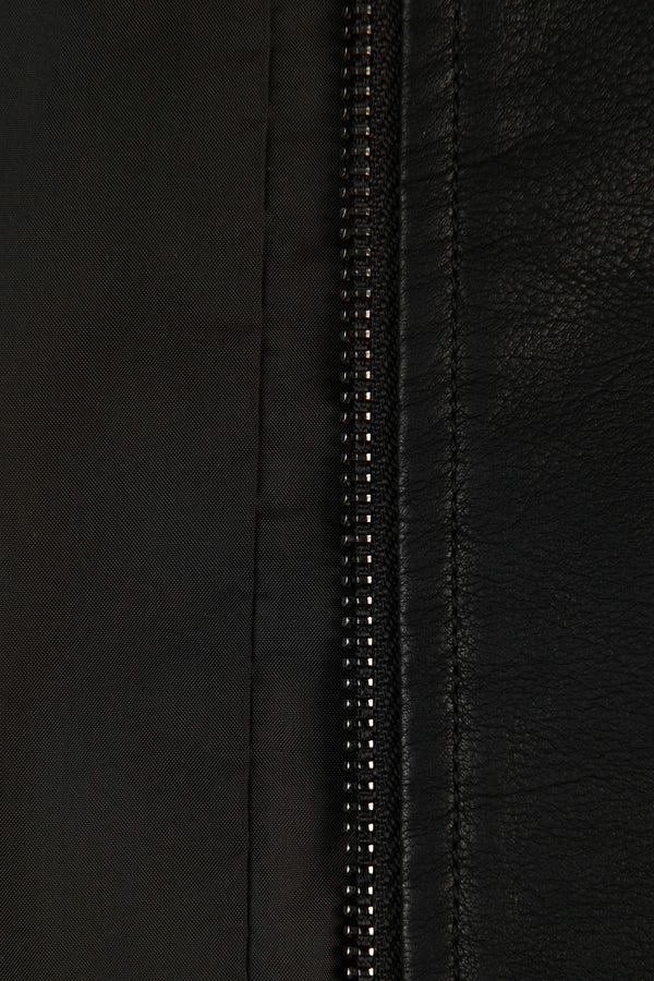 CHAQUETA BIKER COLOR NEGRO