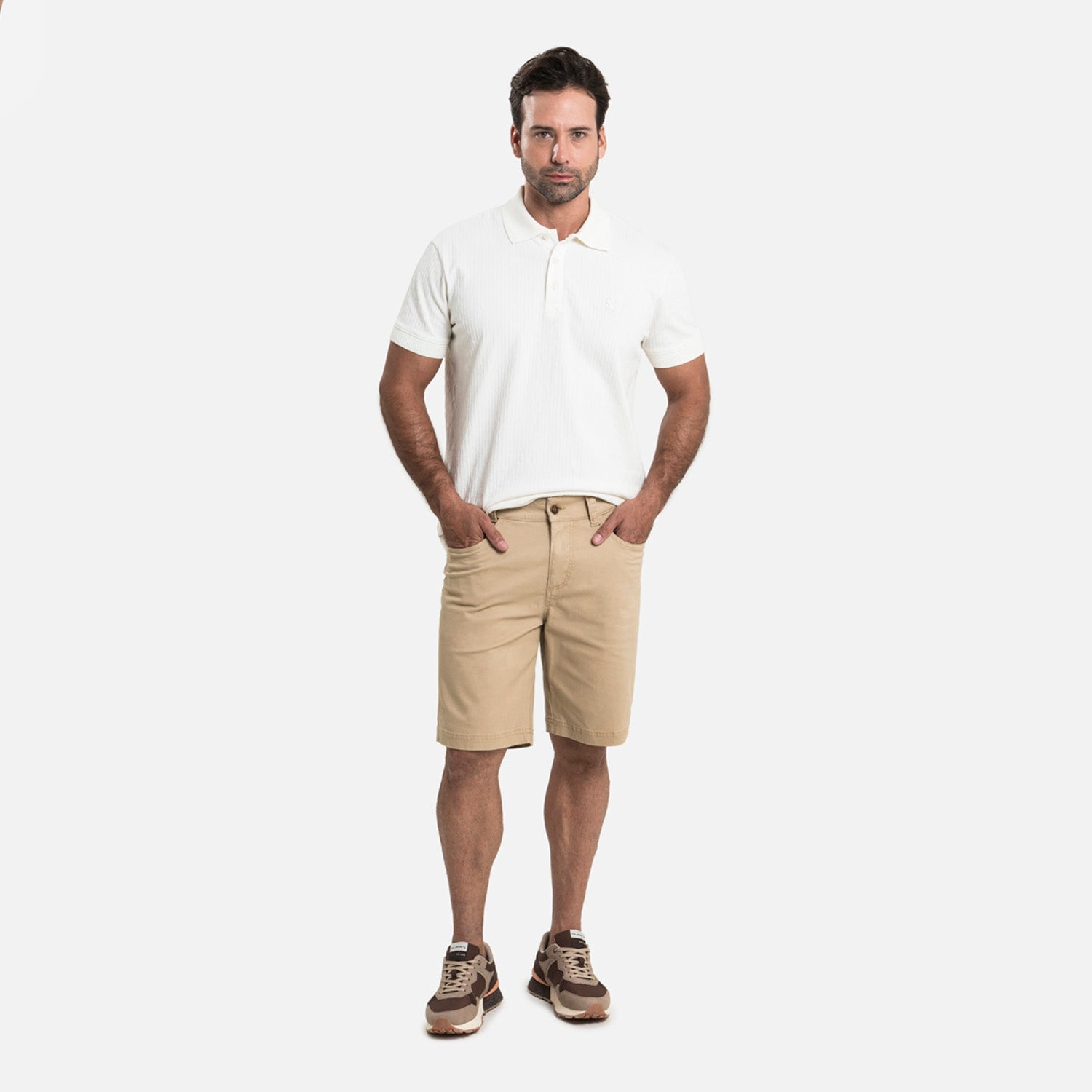 BERMUDA 5 BOLSILLOS COLOR BEIGE