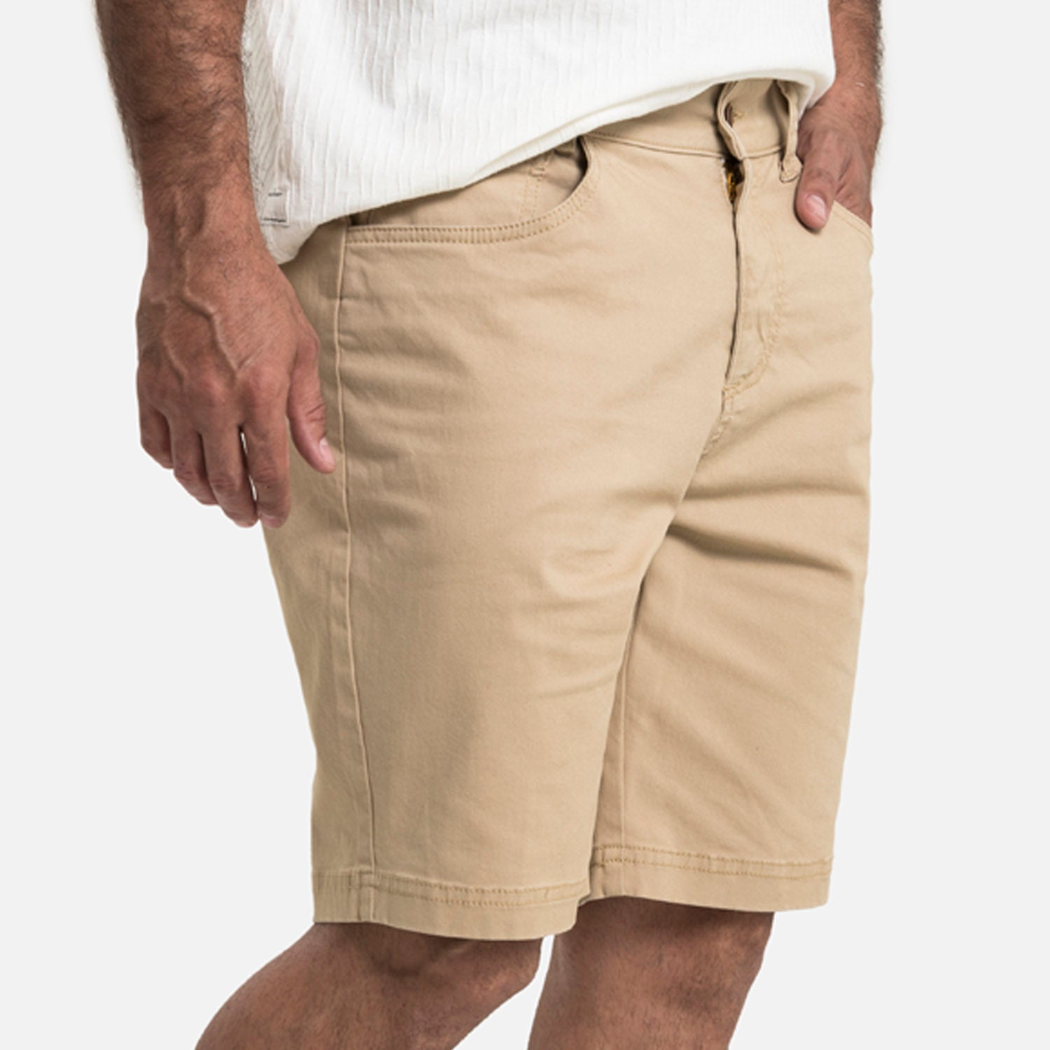 BERMUDA 5 BOLSILLOS COLOR BEIGE