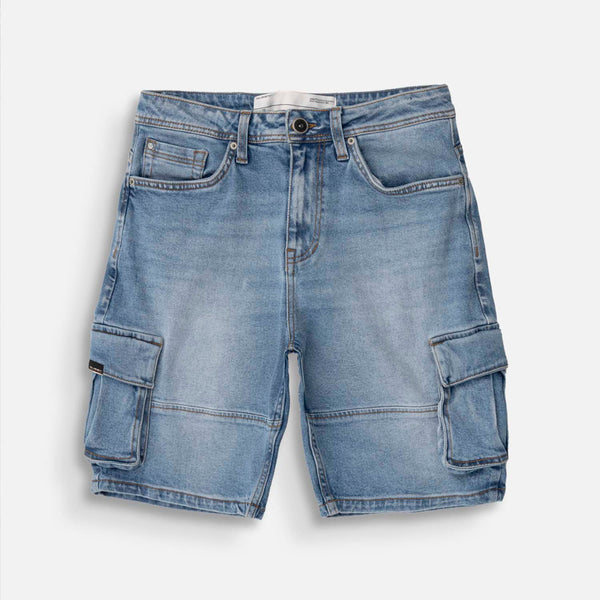 BERMUDA CARGO COLOR AZUL CLARO