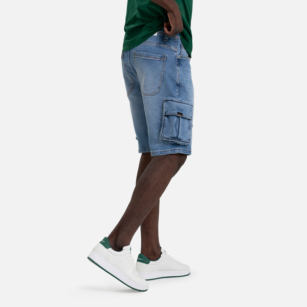 BERMUDA CARGO COLOR AZUL CLARO