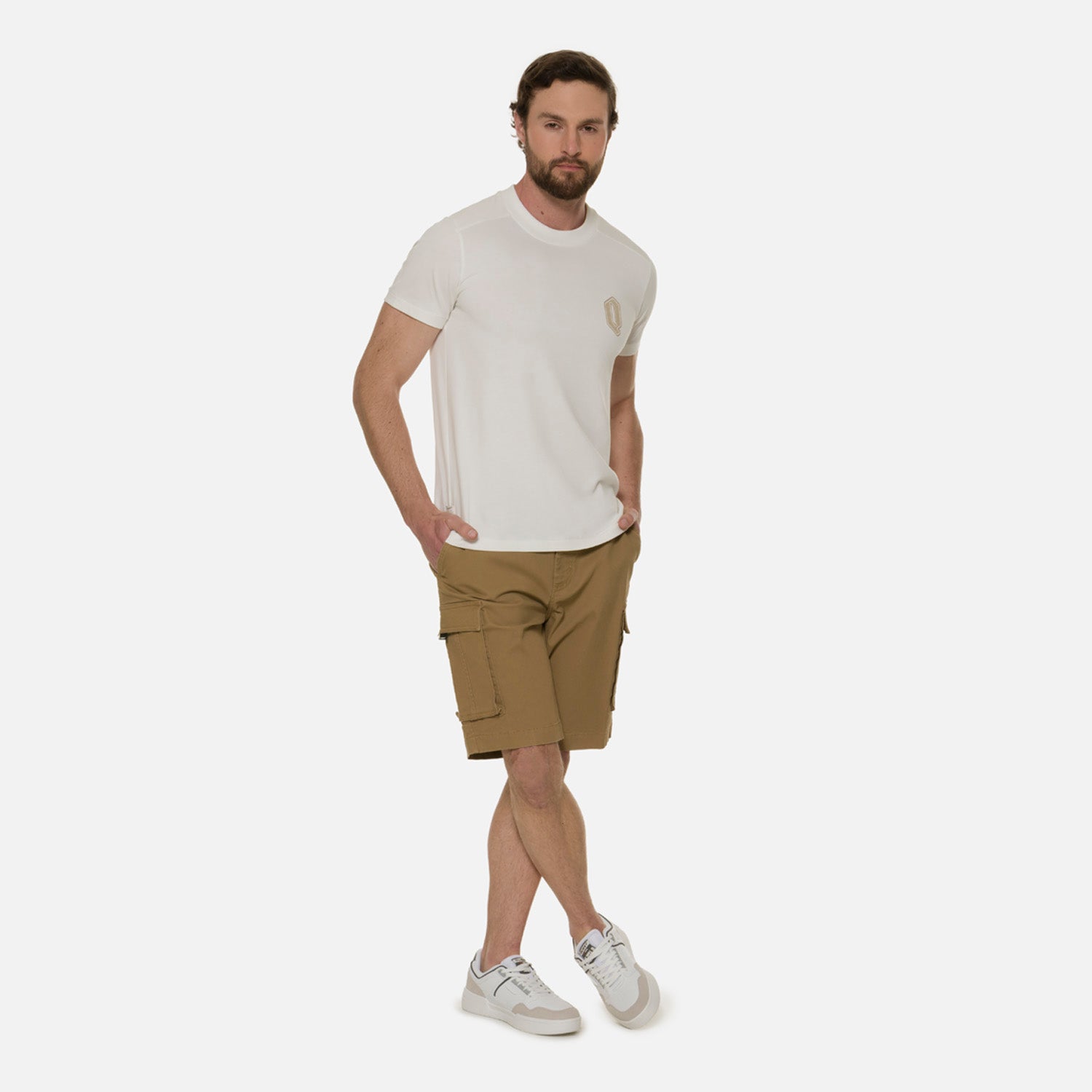 BERMUDA CARGO COLOR KAKI