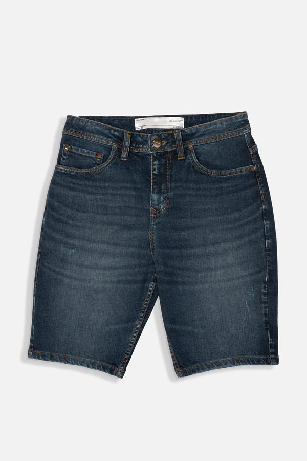 BERMUDA 5 BOLSILLOS COLOR AZUL OSCURO