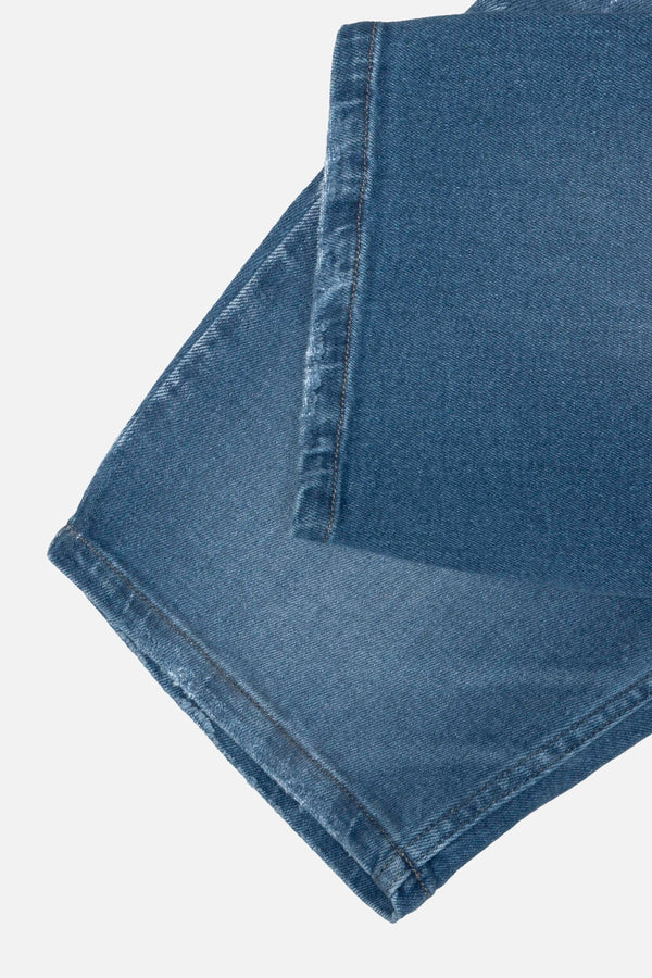 BERMUDA 5 BOLSILLOS COLOR AZUL MEDIO