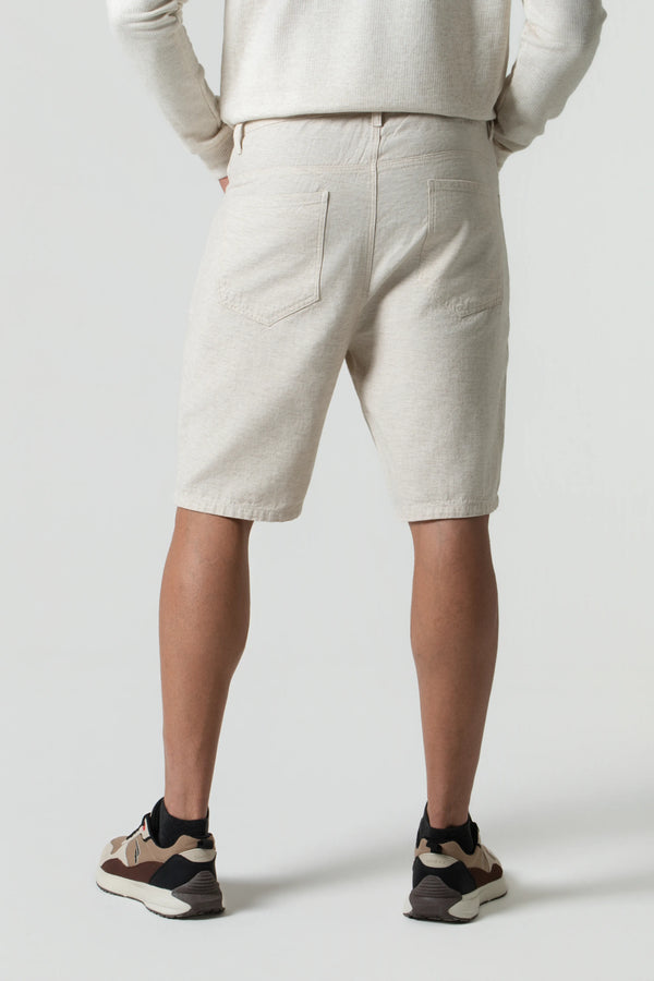 BERMUDA 5 BOLSILLOS COLOR IVORY