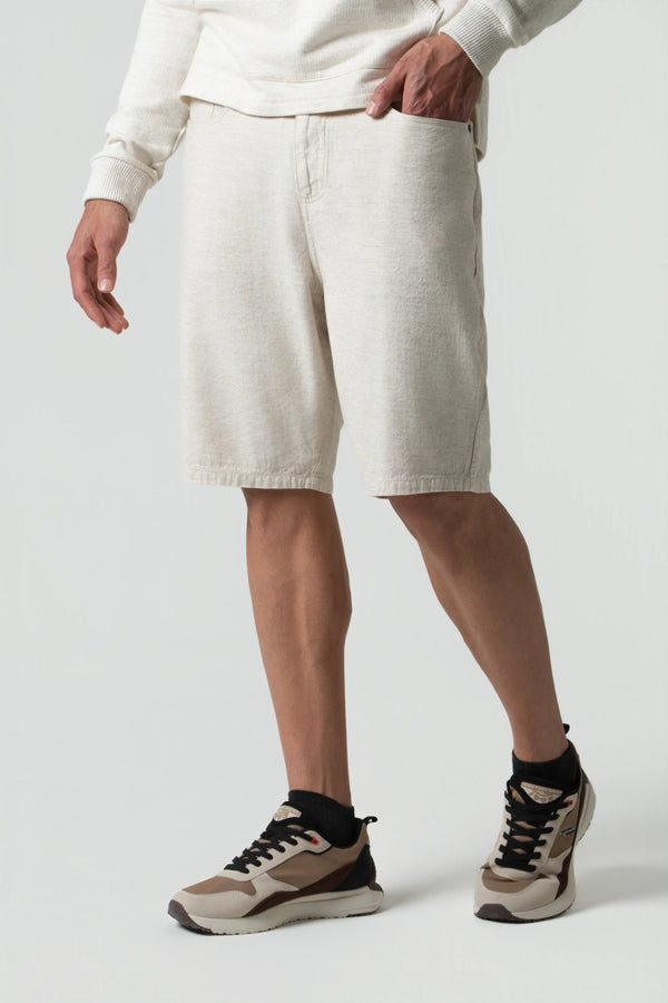 BERMUDA 5 BOLSILLOS COLOR IVORY