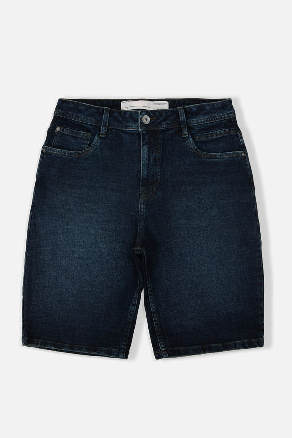 BERMUDA 5 BOLSILLOS COLOR AZUL OSCURO