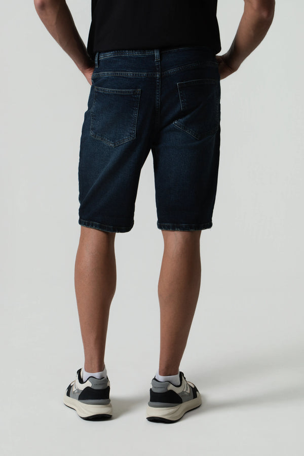 BERMUDA 5 BOLSILLOS COLOR AZUL OSCURO