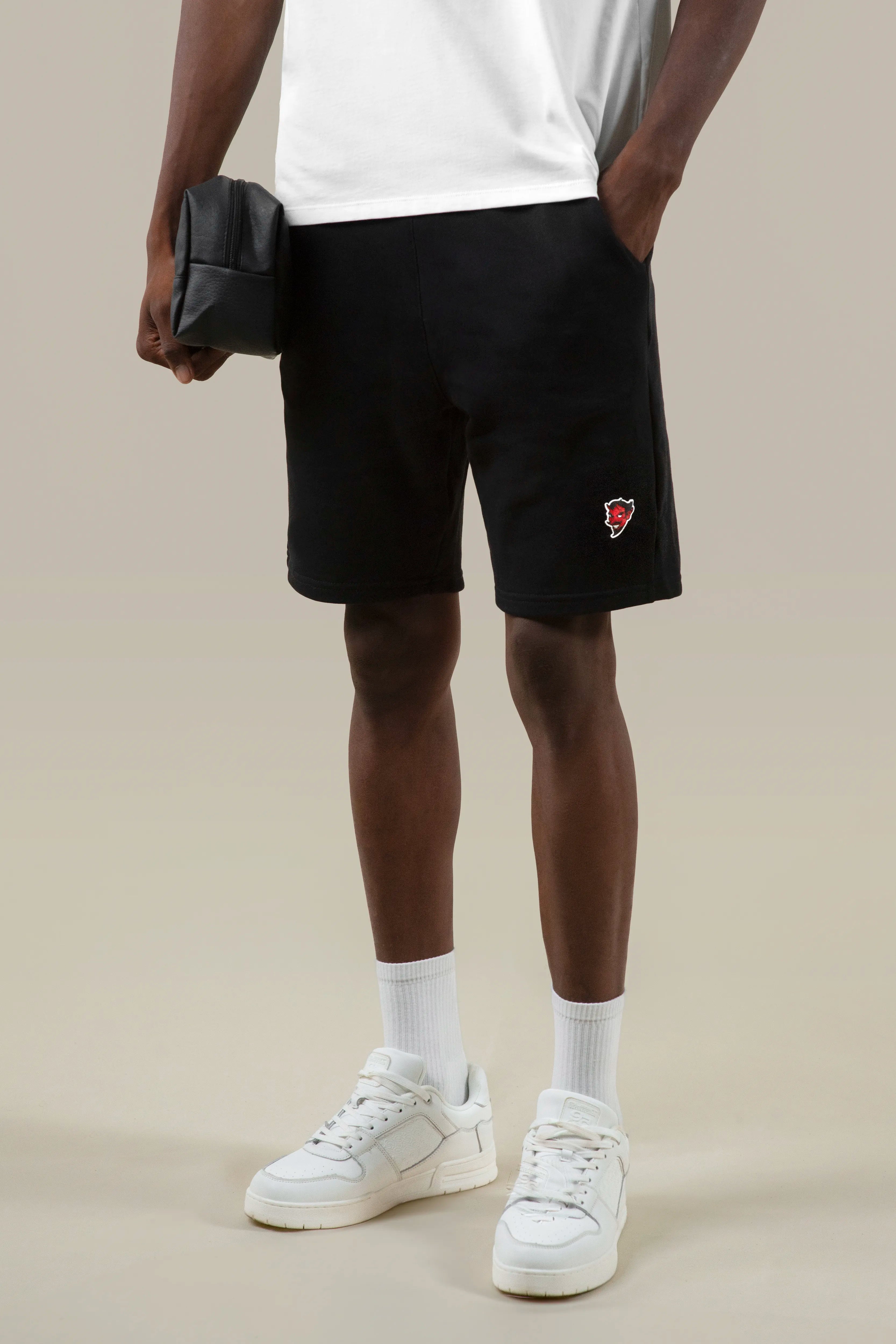 Bermuda Jogg América de Cali - Algodón Premium Negro