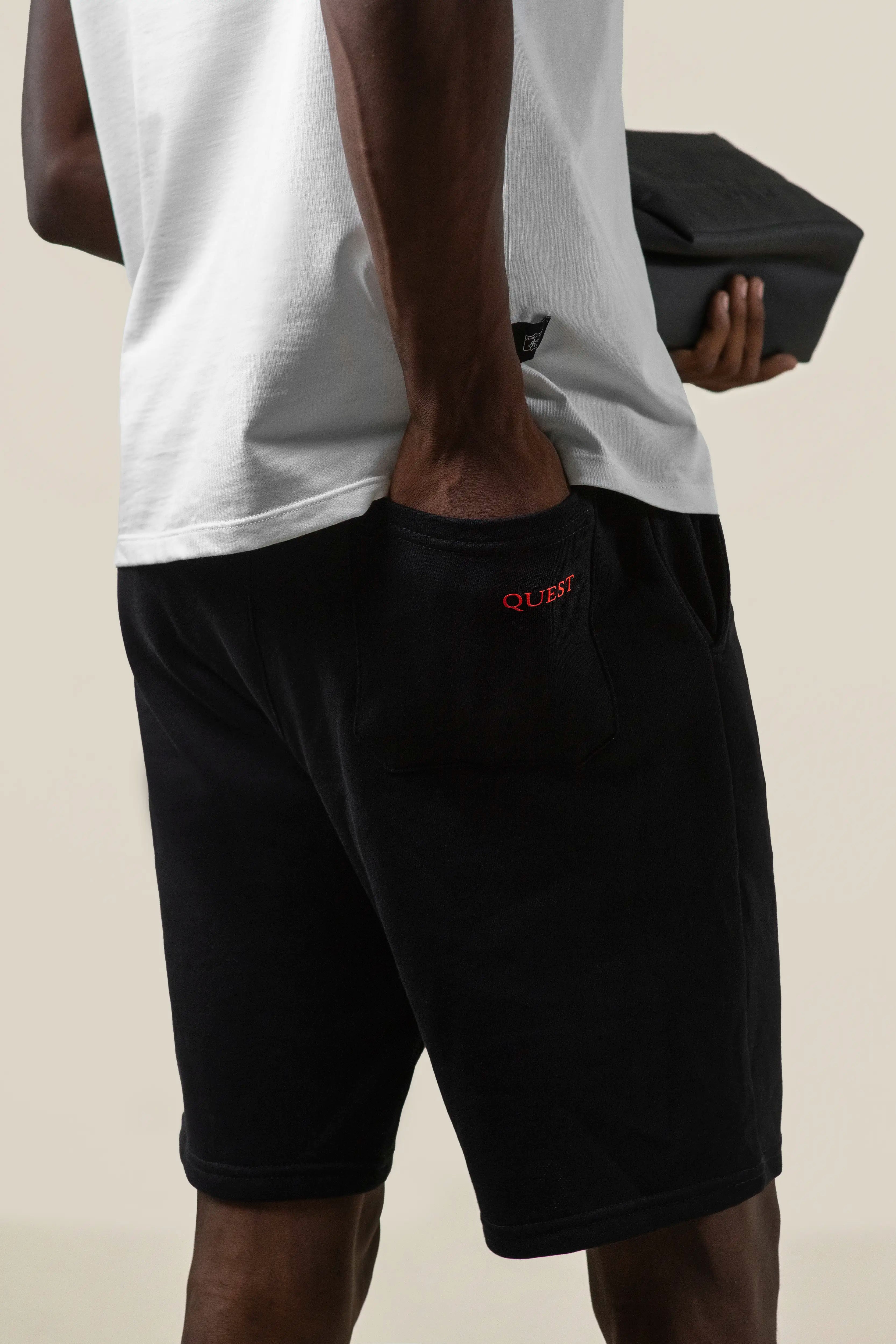 Bermuda Jogg América de Cali - Algodón Premium Negro