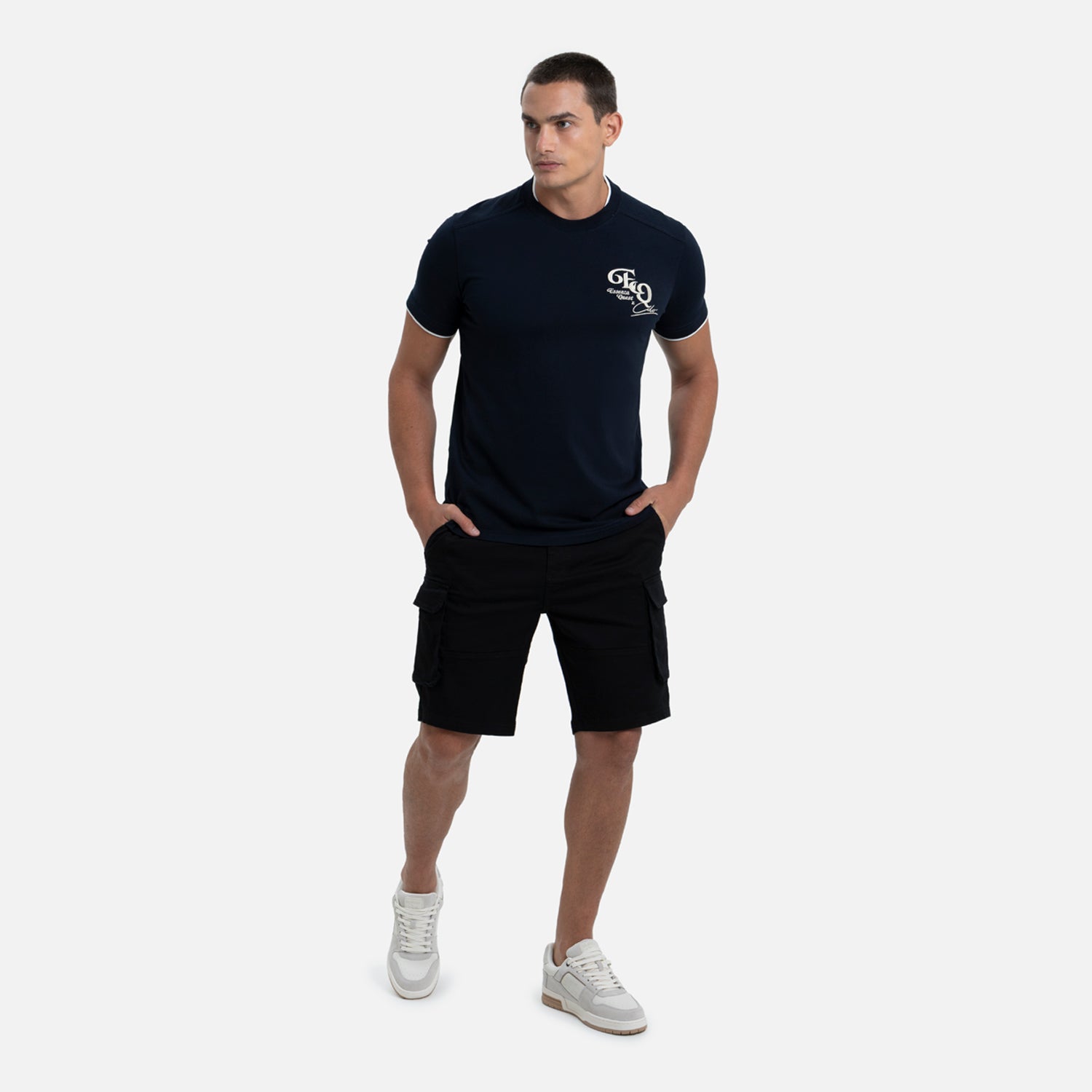 BERMUDA CARGO COLOR NEGRO