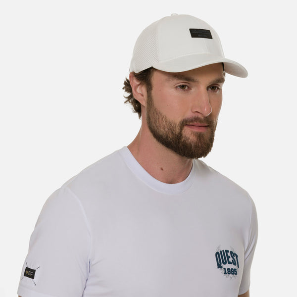 GORRA BEISBOLERA COLOR BLANCO OPTICO