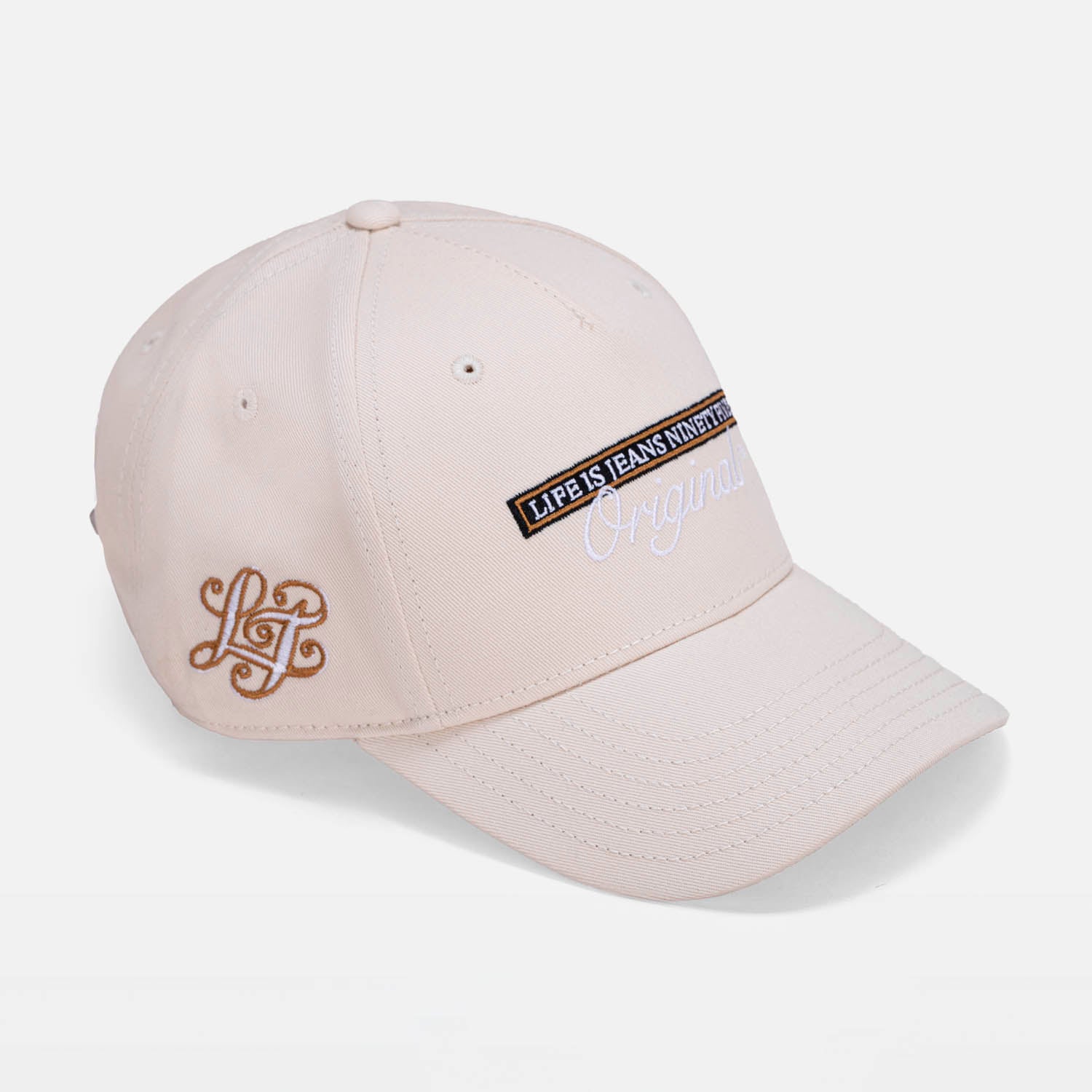 GORRA BEISBOLERA COLOR IVORY