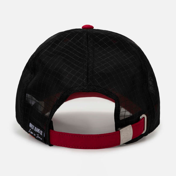 GORRA BEISBOLERA COLOR ROJO OSCURO