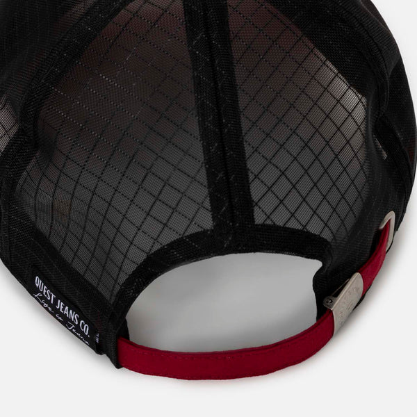 GORRA BEISBOLERA COLOR ROJO OSCURO