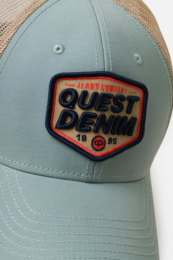 GORRA CAMIONERA COLOR AZUL GLACIAR