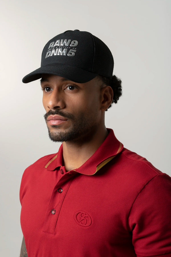 GORRA CAMIONERA COLOR NEGRO