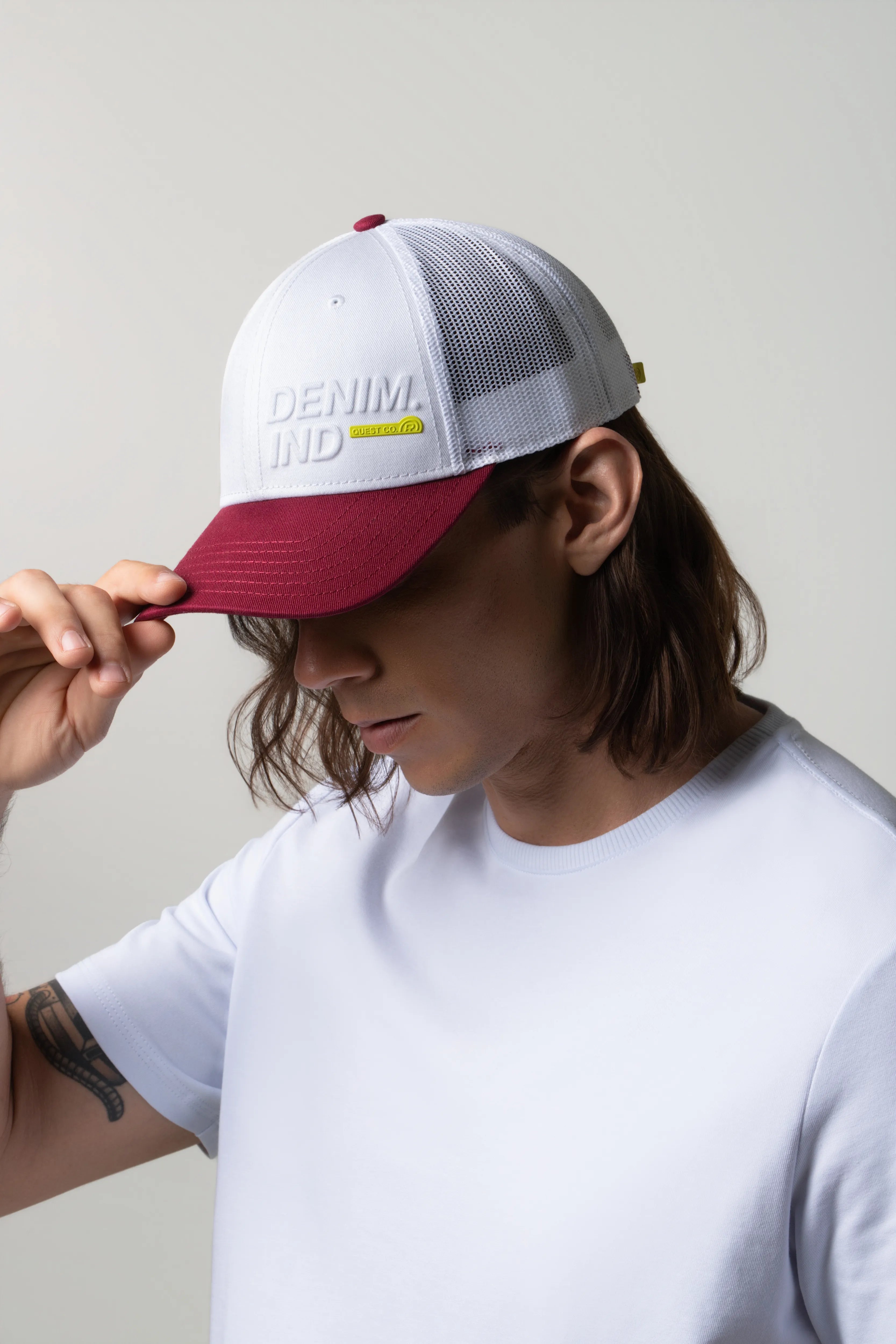 GORRA CAMIONERA COLOR BLANCO BLANCO