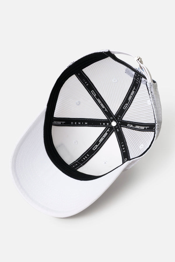 GORRA CAMIONERA COLOR BLANCO BLANCO