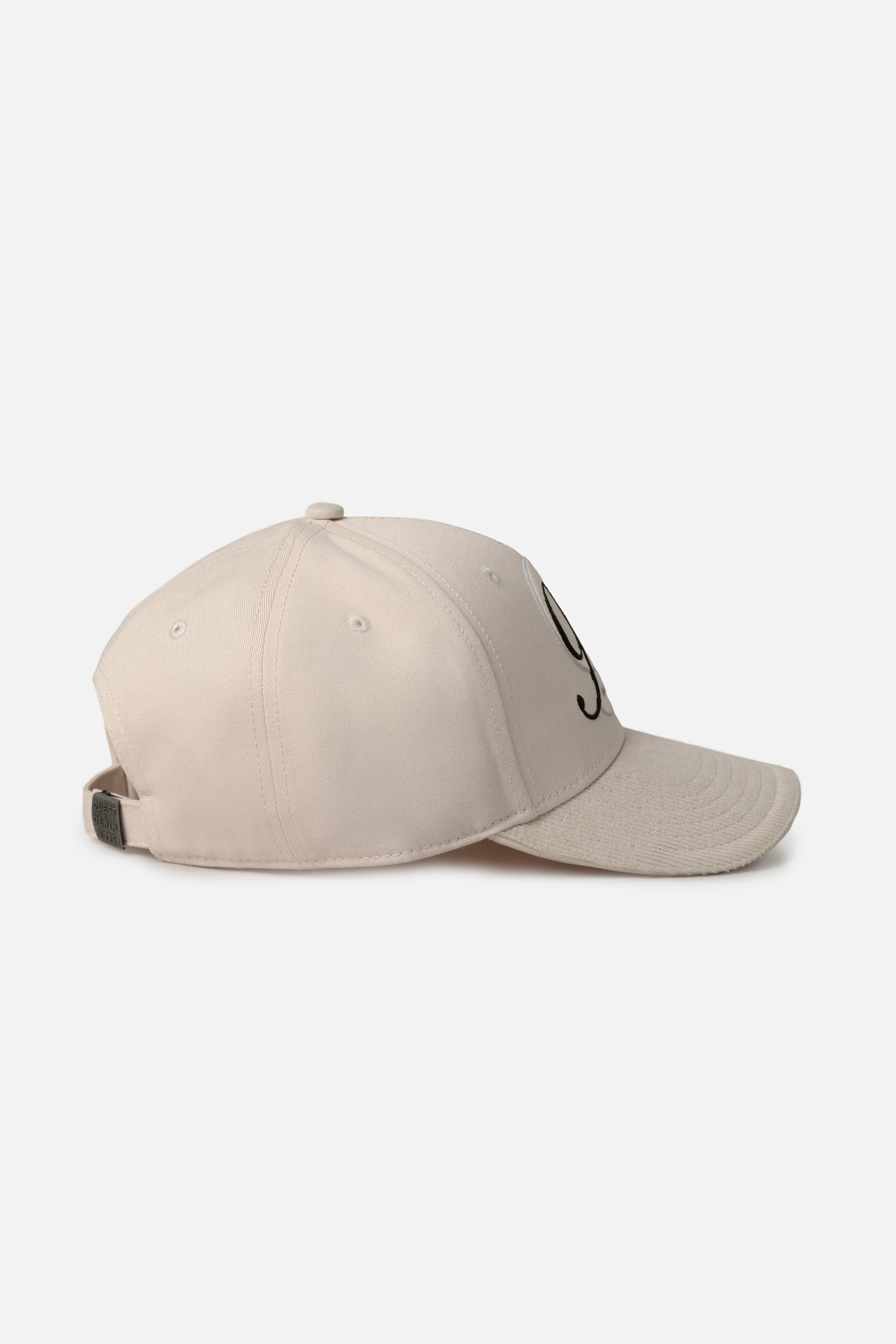 GORRA BEISBOLERA COLOR IVORY