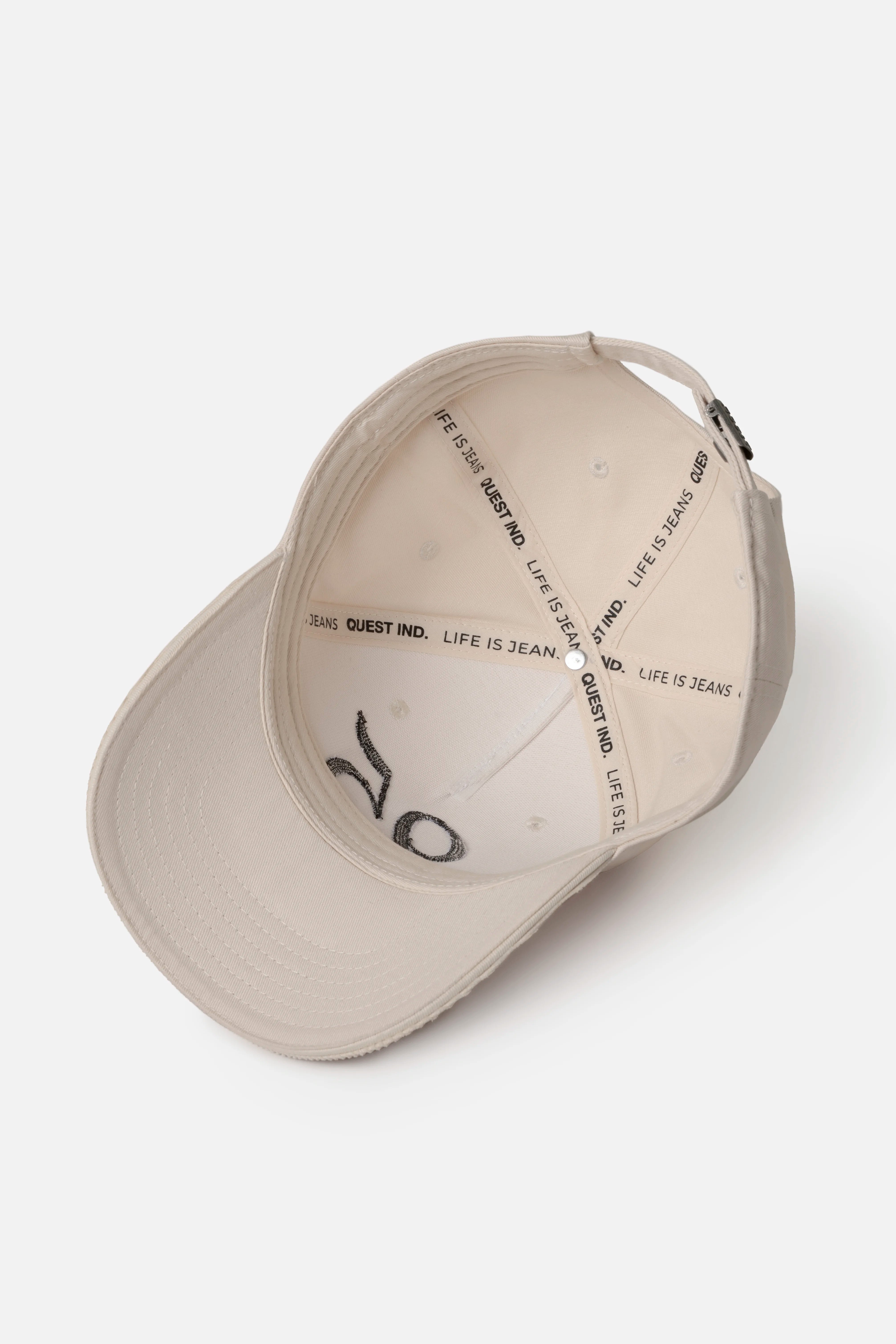GORRA BEISBOLERA COLOR IVORY