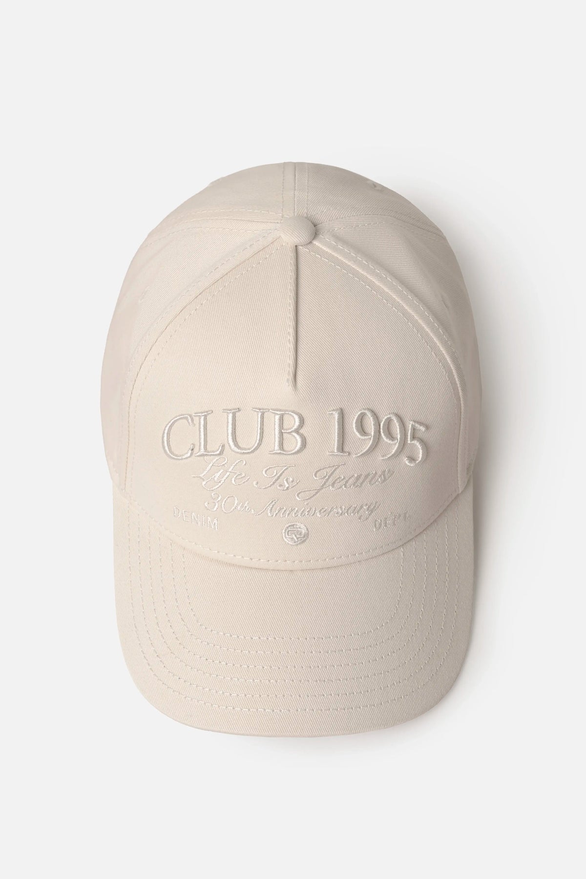 GORRA BEISBOLERA COLOR IVORY