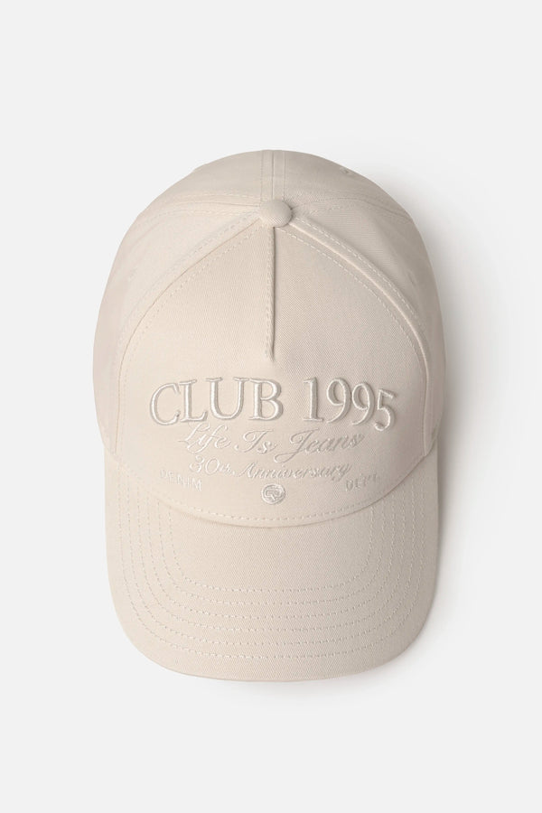 GORRA BEISBOLERA COLOR IVORY