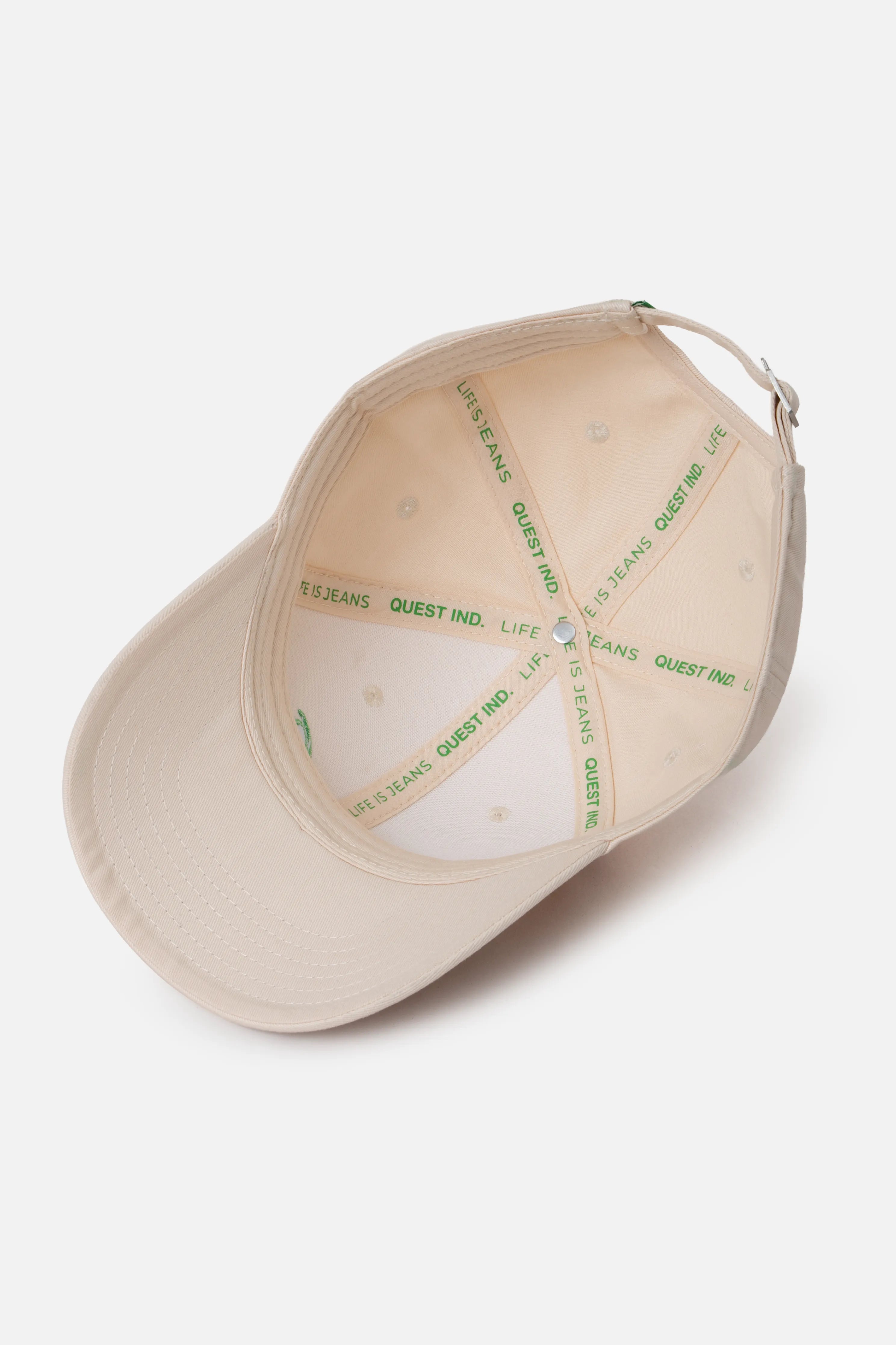 GORRA BEISBOLERA COLOR IVORY