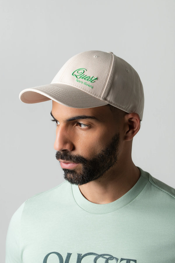 GORRA BEISBOLERA COLOR IVORY