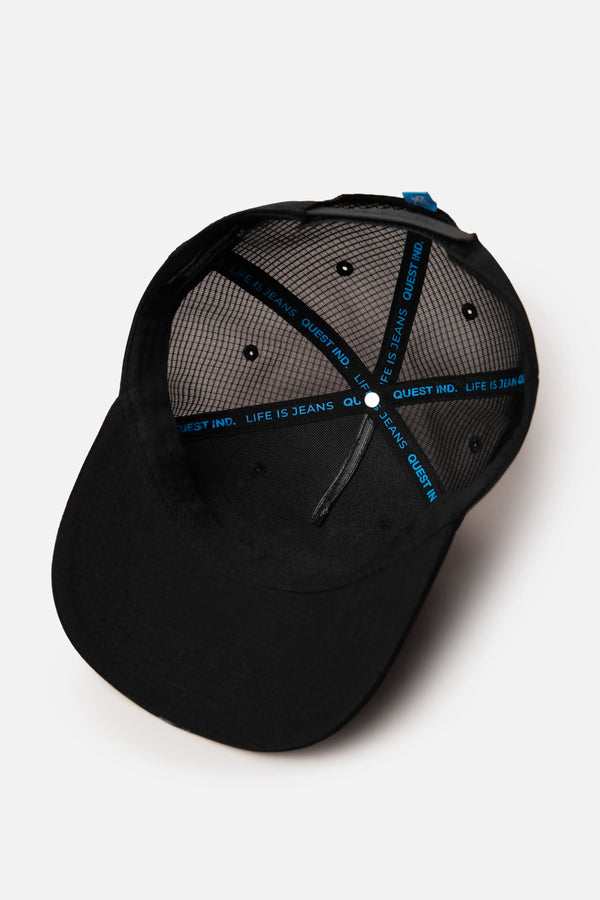 GORRA CAMIONERA COLOR NEGRO