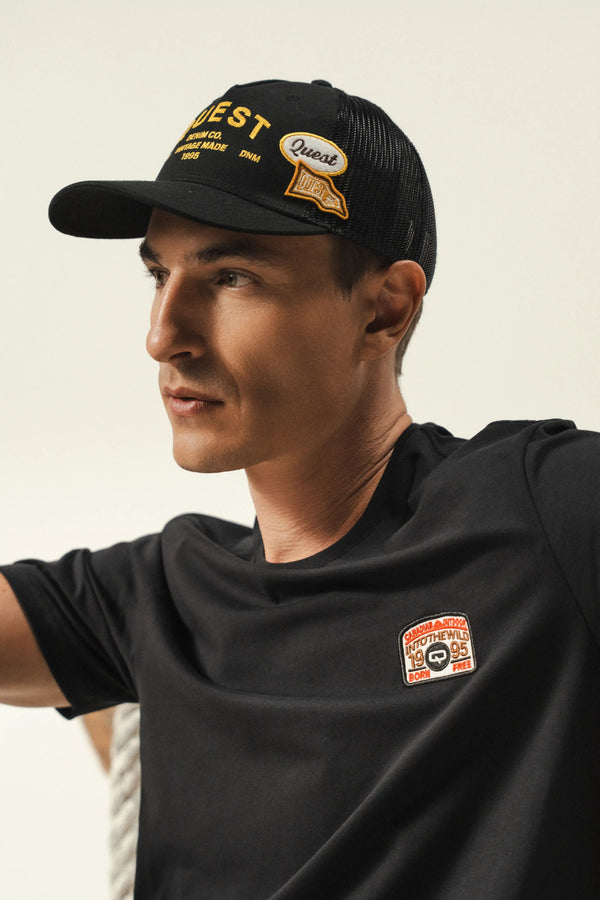 GORRA CAMIONERA COLOR NEGRO