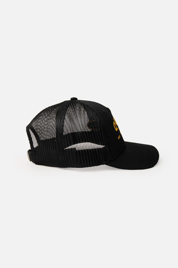 GORRA CAMIONERA COLOR NEGRO