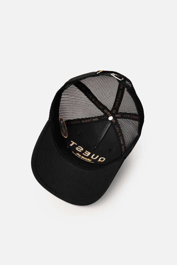 GORRA CAMIONERA COLOR NEGRO