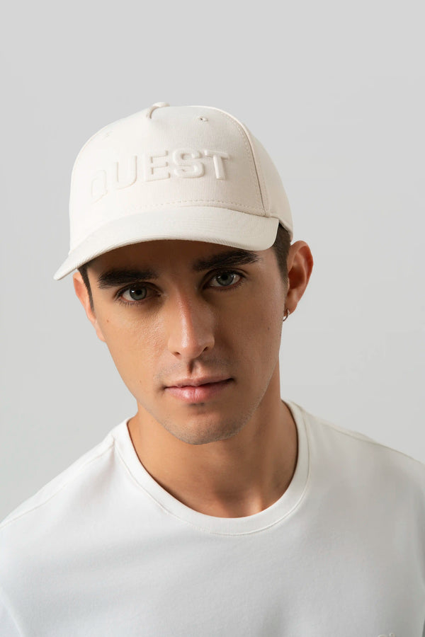 GORRA BEISBOLERA COLOR IVORY