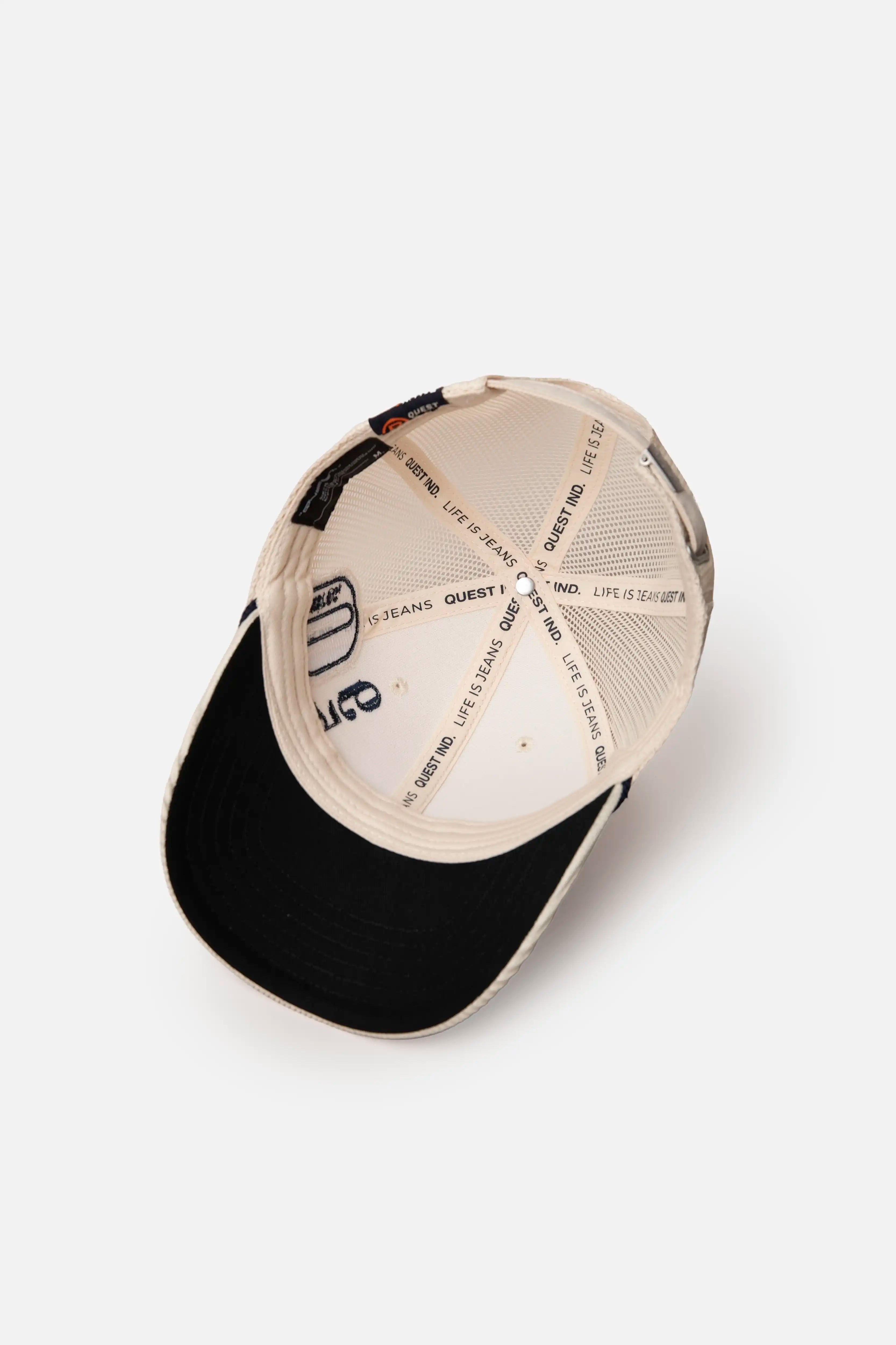 GORRA CAMIONERA COLOR IVORY