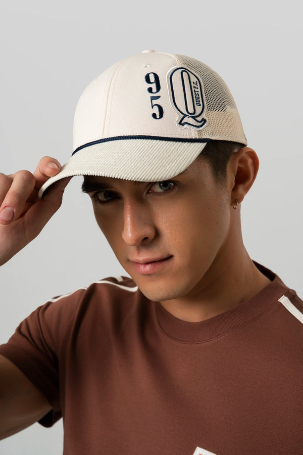GORRA CAMIONERA COLOR IVORY