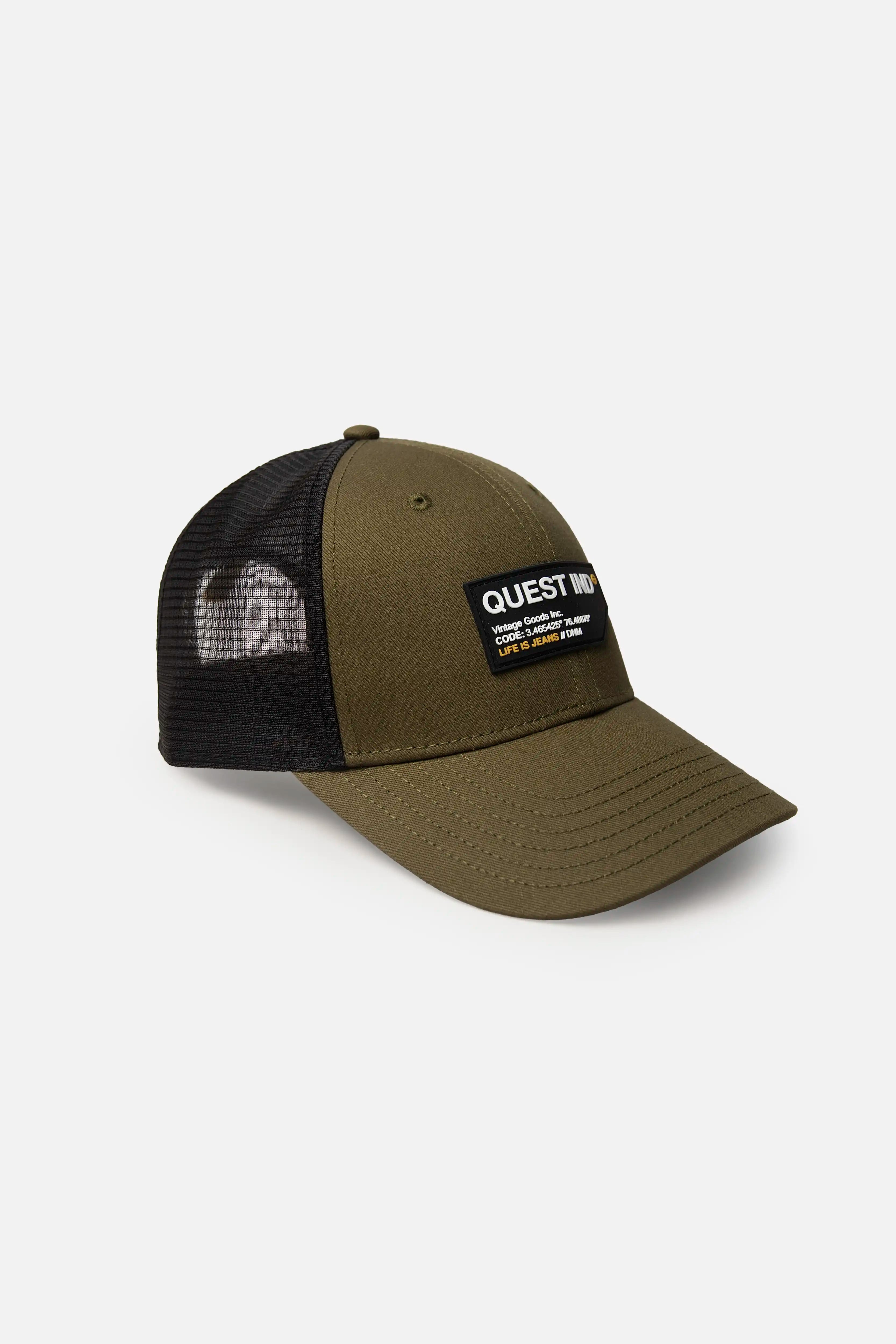 GORRA CAMIONERA COLOR DARK OLIVA