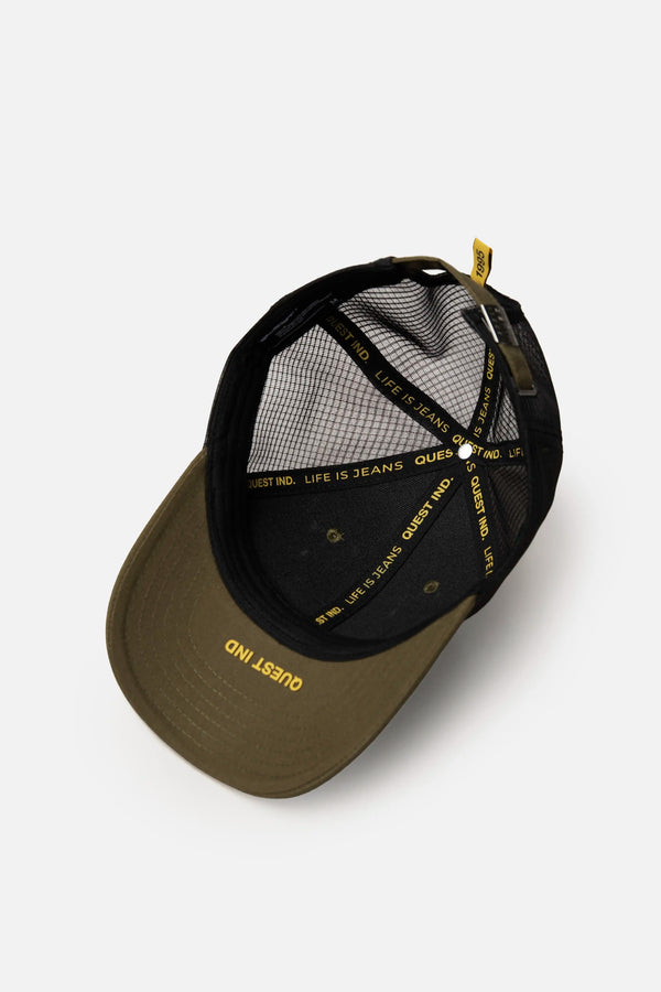 GORRA CAMIONERA COLOR DARK OLIVA